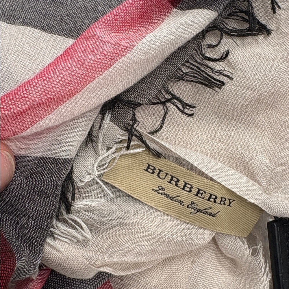 Burberry Sheer Mega Check Scarf - Picture 10 of 11